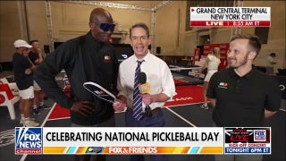 Chad 'Ochocinco' Johnson celebrates National Pickleball Day