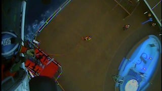 Coast Guard crew medevacs woman off cruise ship in dramatic video