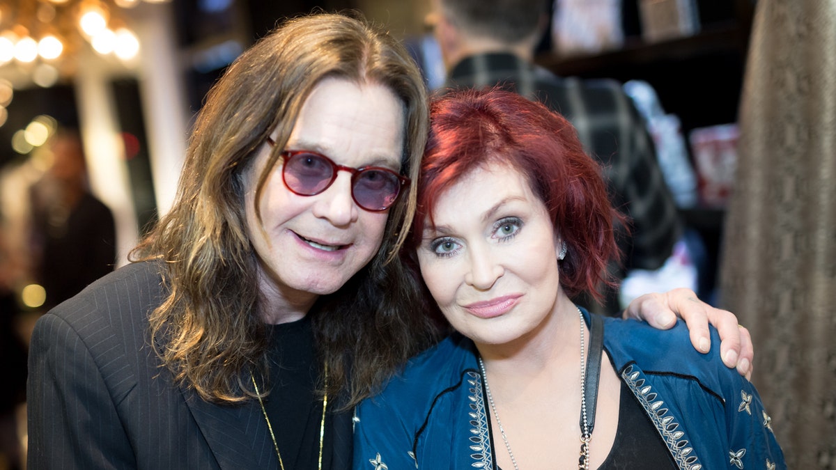 Ozzy Osbourne and Sharon attend an event together