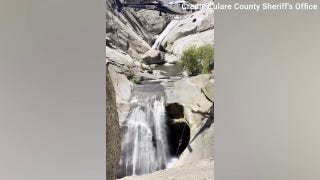 California man rescued after two days trapped behind waterfall