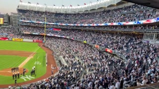 Trump receives cheers during national anthem at Yankee Stadium