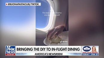 Influencer makes DIY pasta in plane seat, sparks debate