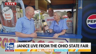 Janice Dean learns how to make the Ohio State Fair’s corn dog