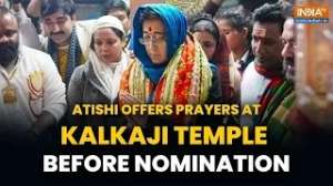 Delhi Assembly Election 2025: Atishi prays at Kalkaji temple before filing nomination from Kalkaji