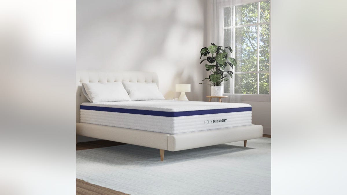 This medium-firm hybrid combines memory foam layers with individually-wrapped coils.