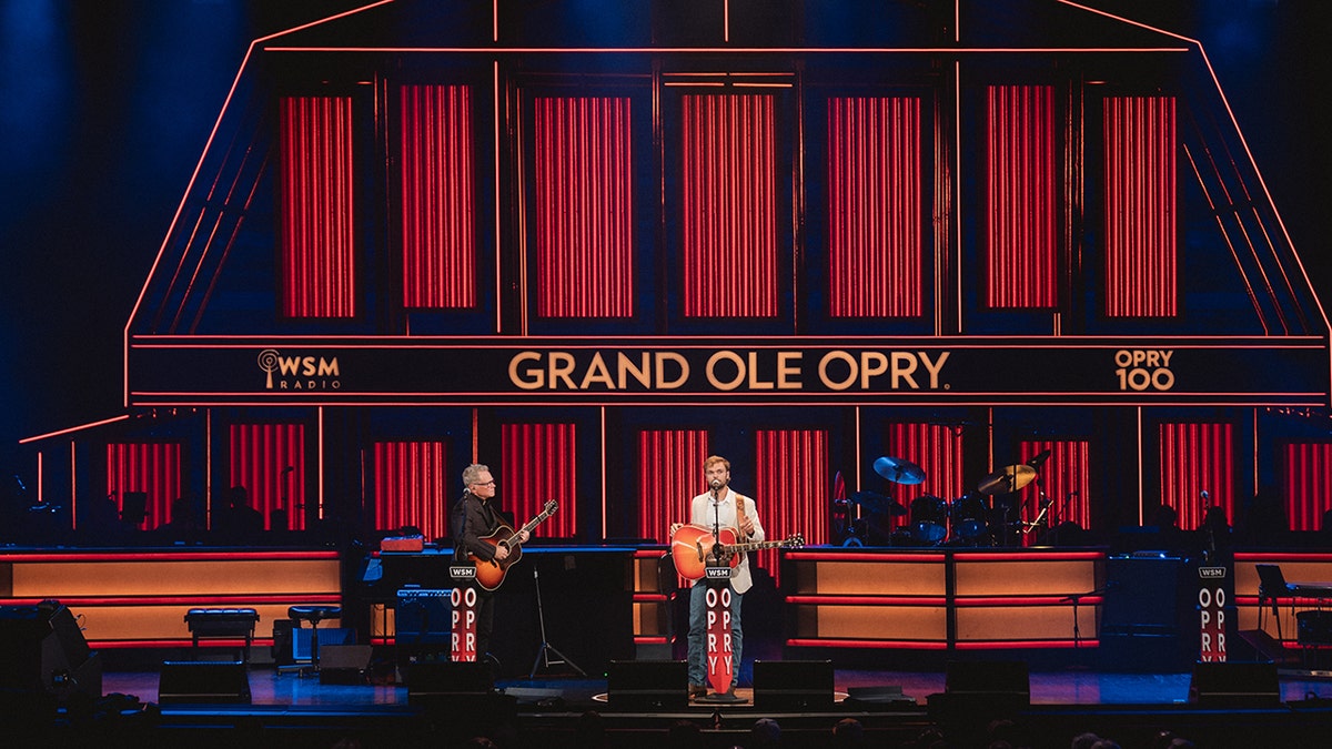 Conner Smith performing at the Grand Ole Opry