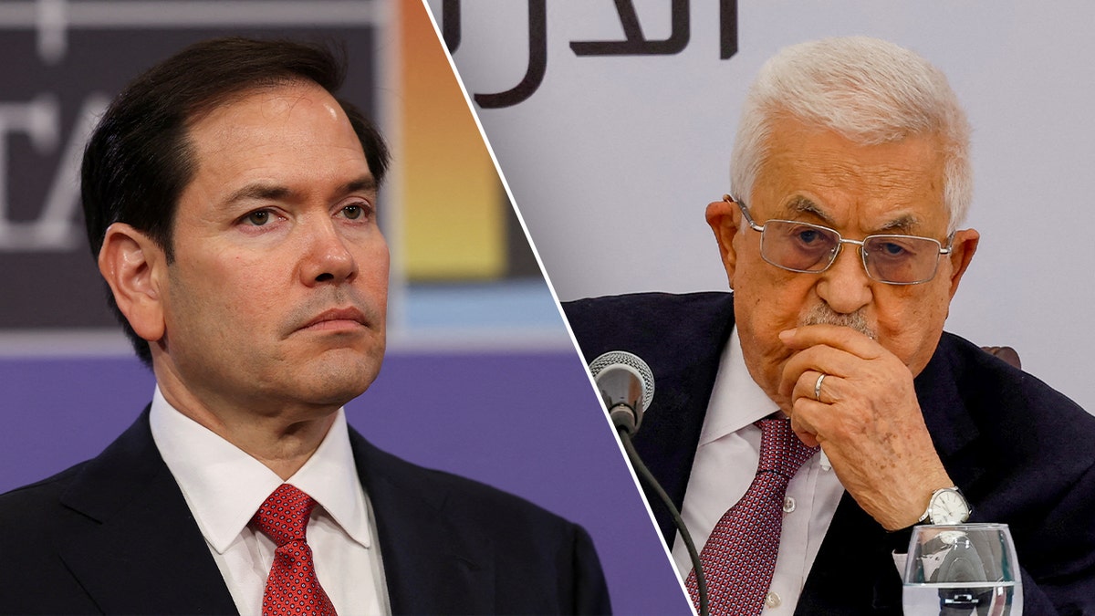 Secretary of State Marco Rubio, Palestinian Authority President Mahmoud Abbas