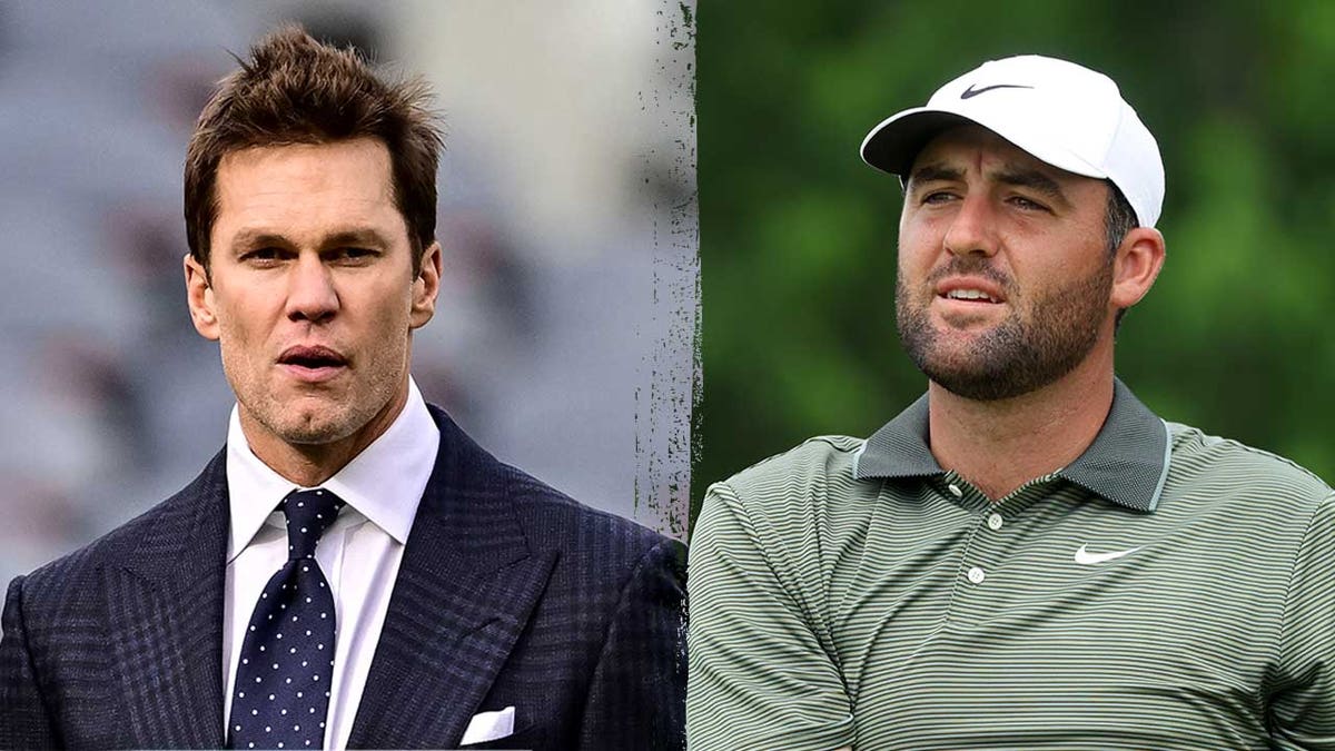 Tom Brady and Scottie Scheffler