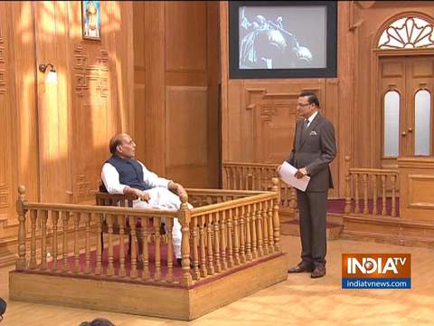 Defence Minister Rajnath Singh in Aap Ki Adalat (Full Episode)