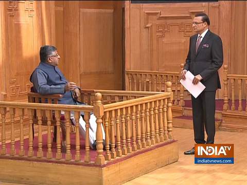Union Minister Ravi Shankar Prasad in Aap Ki Adalat (Full Episode)
