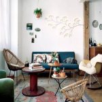 , Amazing Blue Rectangle Modern Leather Side Chairs For Living Room Laminated Design: 