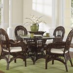 , Terrific Brown Rectangle Antique Rattan Rattan Living Room Chair Stained Design: 
